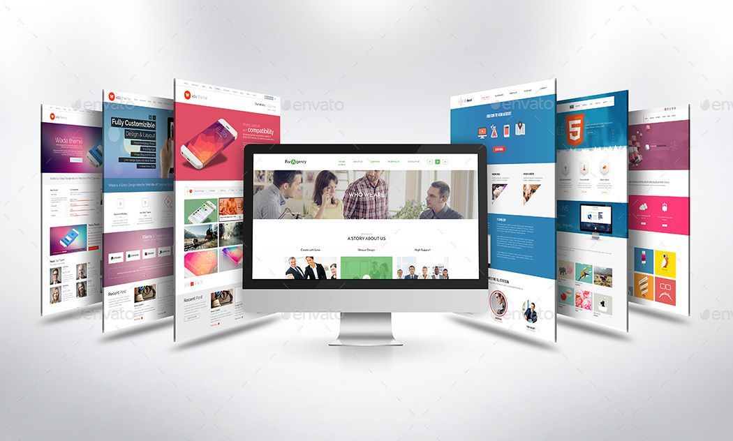 E-commerce website mockup